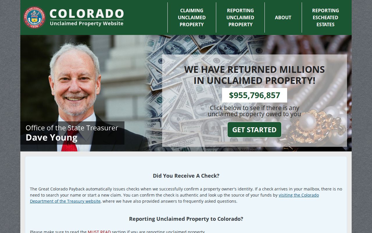 Colorado Springs residents directory unclaimed property search