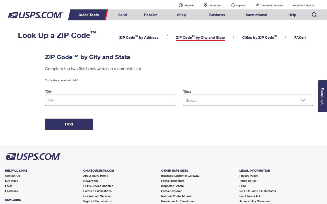 Colorado Springs ZIP code directory USPS ZIP Code Lookup